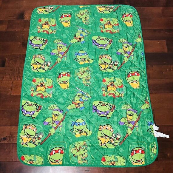 Nickelodeon Baby Teenage Mutant Ninja Turtles TMNT Throw Blanket 58”x42" - Picture 1 of 6
